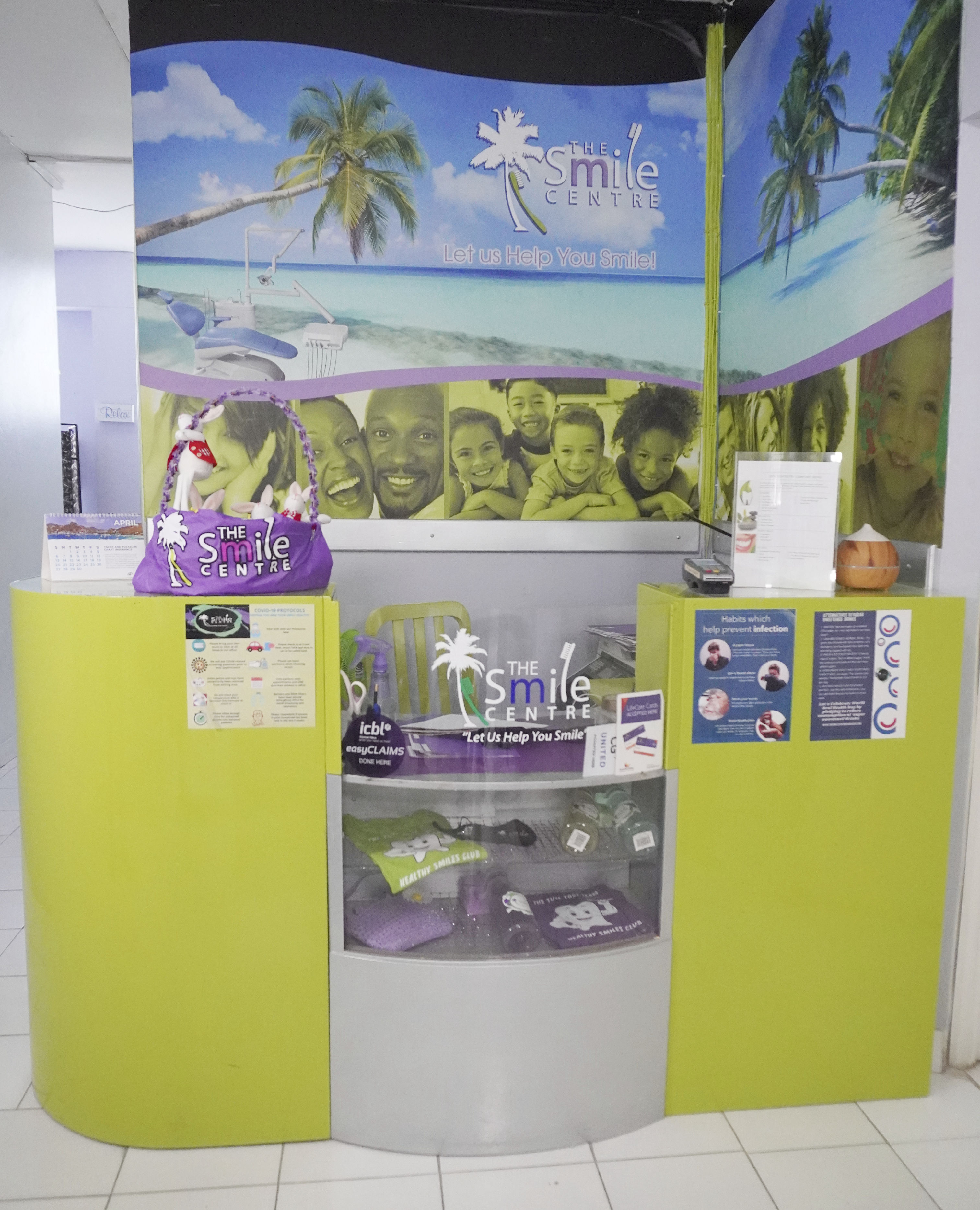 Front desk reception area