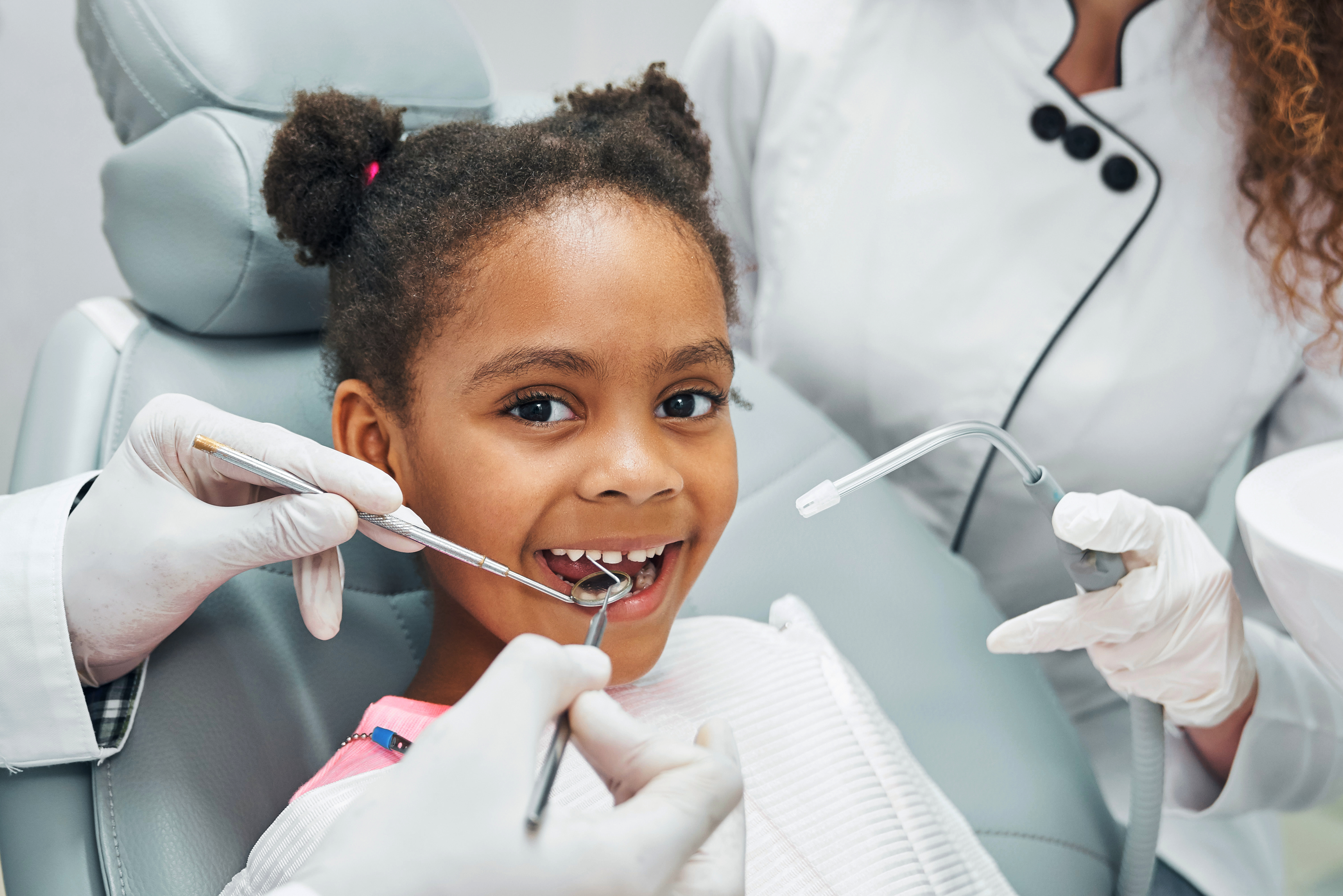 Kid in Dentist Chair