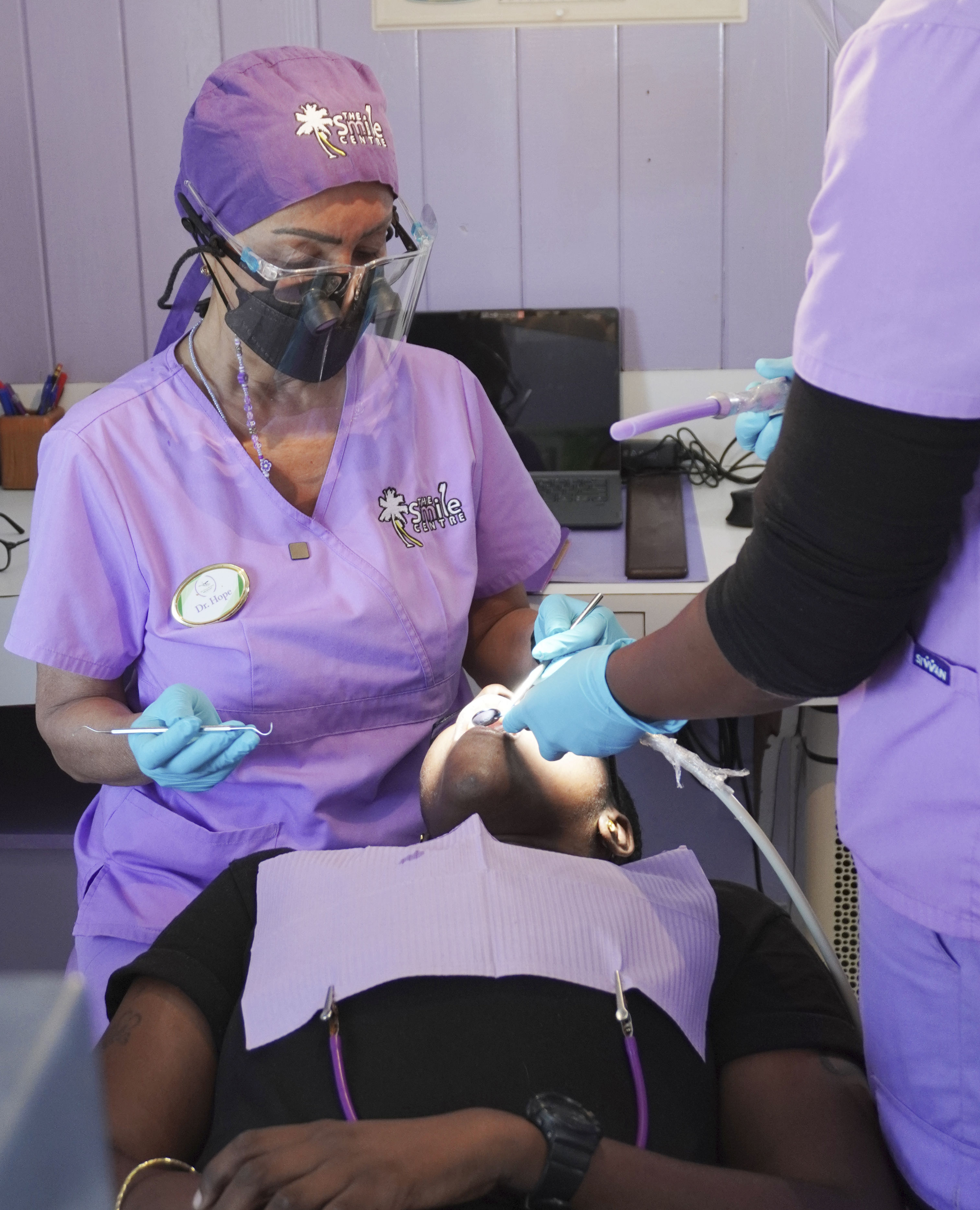 Dr. Hope With A Patient